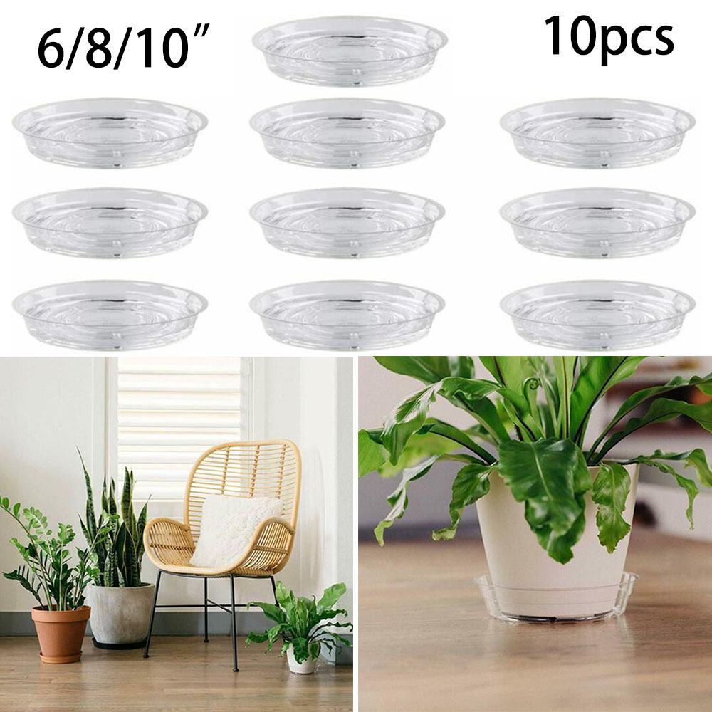 Drip Tray Saucer - 10 Buah Piring Tanaman Taman Baki