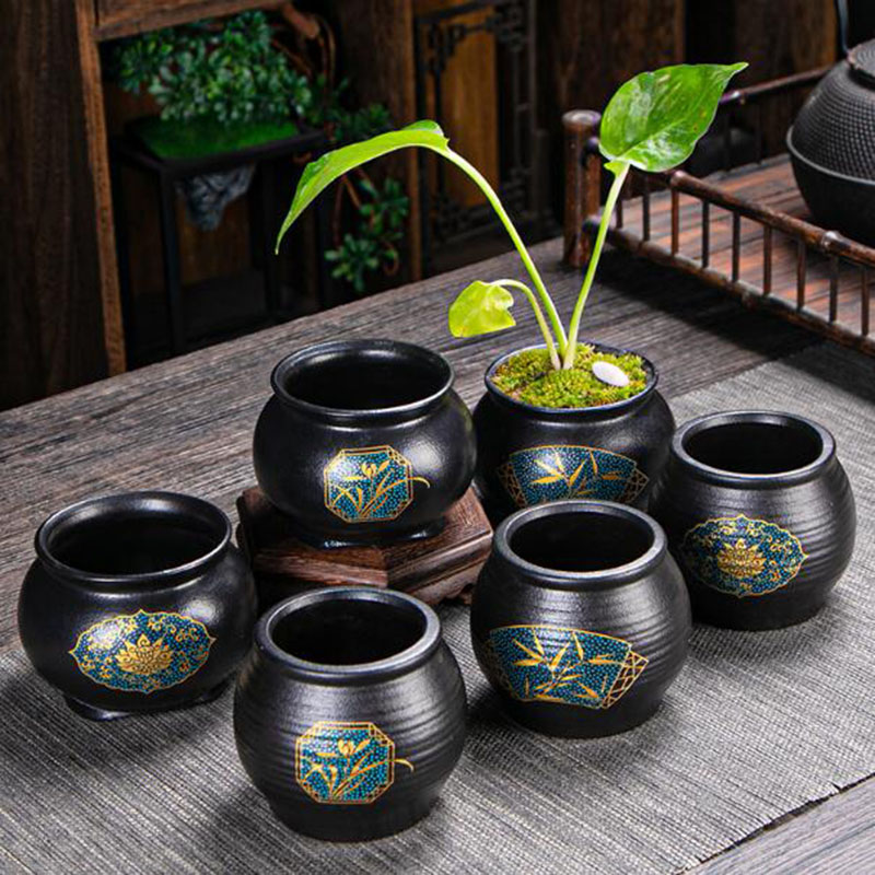 Bonsai Garden Art - Pot Bunga Keramik Gaya Cina, Vas