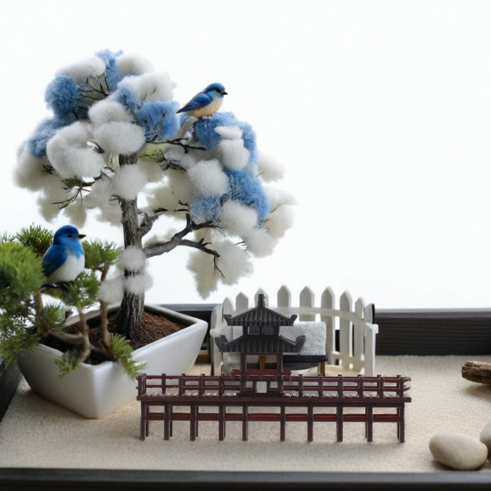 Ornamen Jembatan Paviliun Tion - Bonsai Garden Landscape Design ulasan dan harga