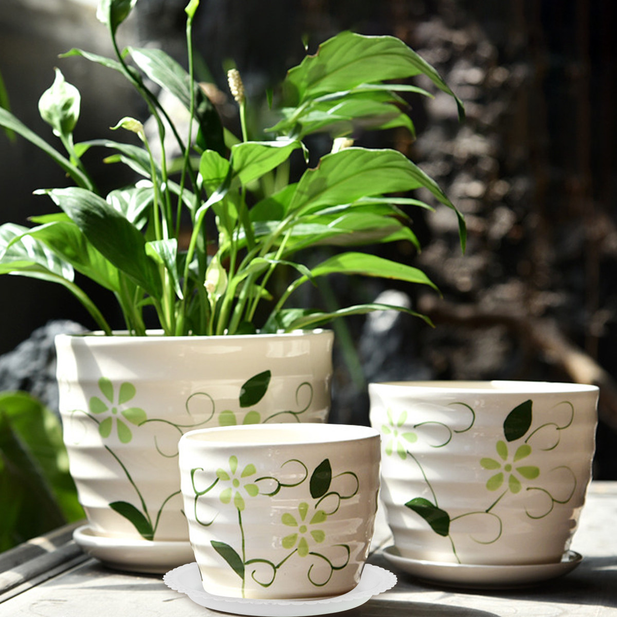 20 buah tatakan pot bunga bund - Drip Tray Saucer ulasan dan harga