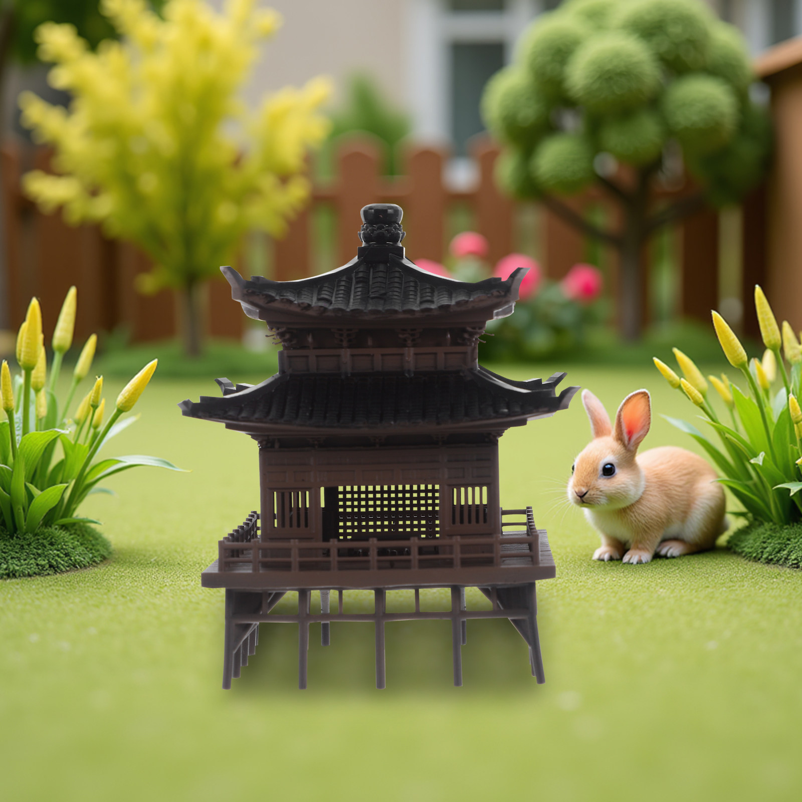 Pagoda Taman Hias Miniatur Pav - Bonsai Garden Landscape Design ulasan dan harga
