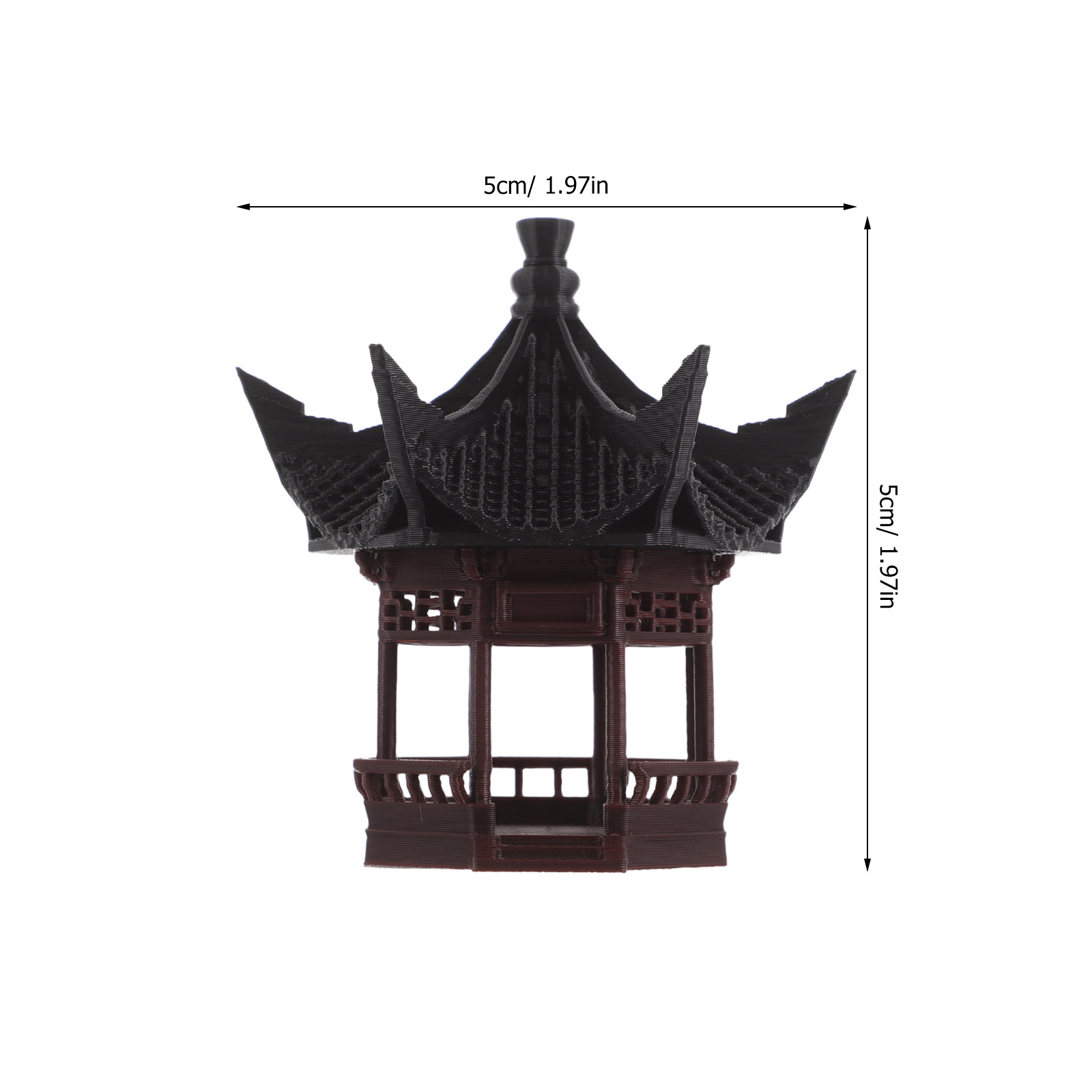 Ornamen Lanskap Pagoda Mini, D - Bonsai Garden Landscape Design ulasan dan harga
